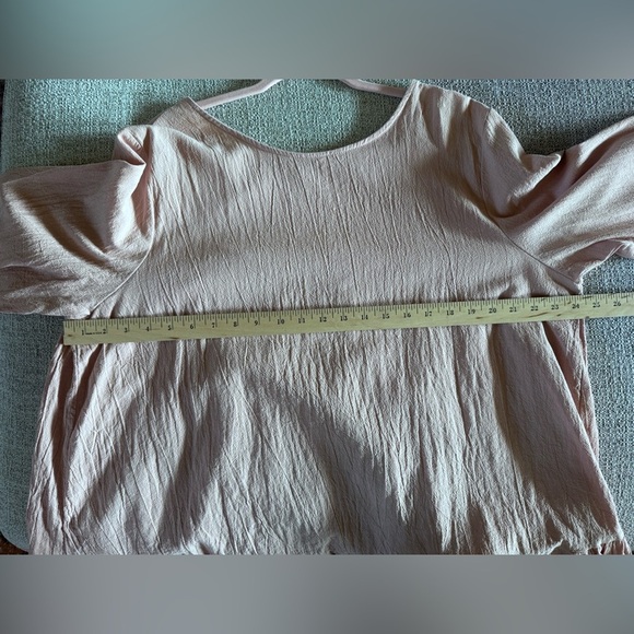 Zanzea Women’s Pink Long Sleeve Loose Top Ruffle Hem Back Buttons Plus Sz 2XL - Picture 10 of 13